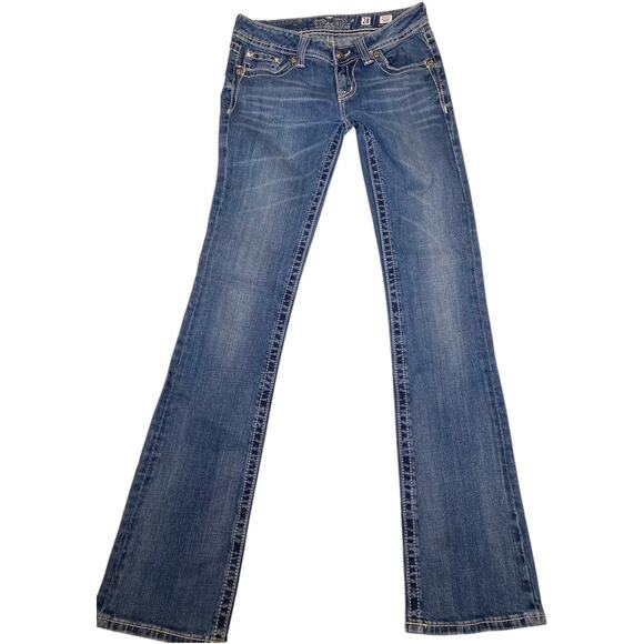 Miss Me Jeans Lot of 2 Pair Cross Black Stud Embellished Size 28 Boot Cut Jeans - Picture 3 of 16